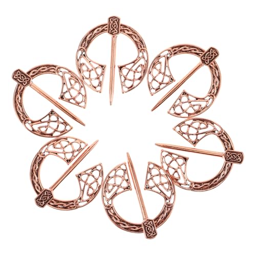 Healvian 6 Stück Mittelalterliche Umhangnadel Legierung für Damen und Herren Einzigartiger Schmuck für Formelle und Anlässe von Healvian