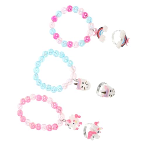 Healvian 6 Stück Perlenarmband-set Freundschaftsarmbänder Armbänder Für Mädchen Junge Armband Süßes Armband Armbänder Bulk Bracelets Perlmutt (kunststoff) von Healvian
