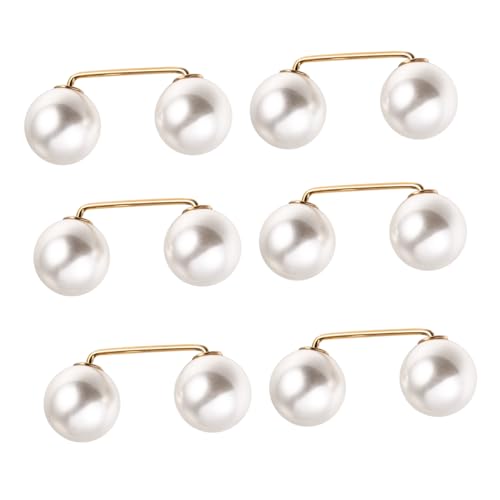 Healvian 6 Stück Teiliges Damen Broschen mit Künstlicher Perle Sichere Anstecknadeln Vielseitig für Kleider Schals Röcke und Cardigans Modisches Schmuckzubehör für Alltag und Festliche von Healvian