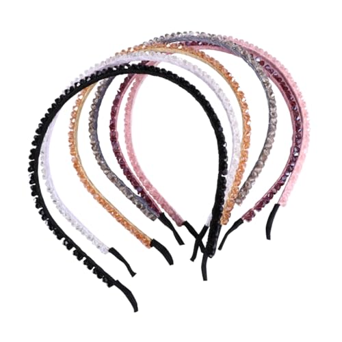 Healvian 6 Stück Teiliges Damen Haarreif mit Handgefertigten Kristallperlen Modisches Langlebiges Haarschmuck Accessoire für Mädchen und Frauen Geeignet für Alltag und Besondere Anlässe von Healvian