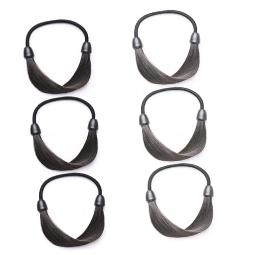Healvian 6 Stück Teiliges Elastisches Haargummi für Ponytail Halter in Braun und Hellbraun Bequemes Haarband für Frauen und Mädchen Einfaches Design Langlebig und Hautfreundlich von Healvian
