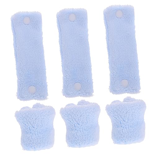 Healvian 6 Stück Teiliges Fleece Haarwickler für Frauen Hitzefreie Flexible Lockenwickler zum Schlafen und Wiederverwendbar für Natürliches Lockenstyling Haarschäden Blau von Healvian