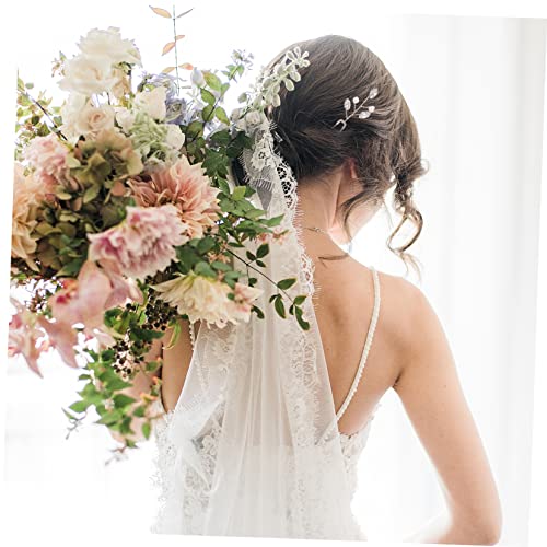 Healvian 6 Stück Teiliges Förmige Haarnadeln mit Strass und Perlen Leichter Brautschmuck für Hochzeitsfrisuren Dezente Haarspangen für Damen und Bräute Silberfarbene Styling Accessoires von Healvian