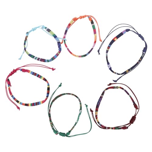Healvian 6stücke Geflochtene Armbänder Böhmen Stil Für Frauen Strandarmbänder Aus Schnur Mit Verstellbarem Design Als Süße Fußkettchen Oder Accessoire Für Jeden Anlass Healvian 6stücke Geflochtene Armbänder Böhmen Stil Für Frauen Strandarmbänder Aus Schnur Mit Verstellbarem Design Als Süße Fußkettchen Oder Accessoire Für Jeden Anlass von Healvian