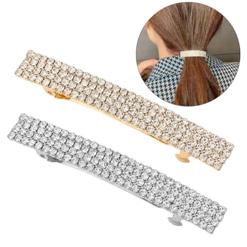 Healvian 6 Stück Teiliges Haarklammern mit Strasssteinen Funkelnde Haarspangen für Mädchen Vielseitige Ponytail Clips für Partys Hochzeiten und Festliche Anlässe von Healvian