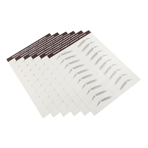 Healvian 6 Stück Teiliges Imitation Eyebrow Sticker Realistische Augenbrauen Tattoos Selbstklebend Natürliche Definition für Spärliche oder Überzupfte Augenbrauen für Damen Make up und von Healvian