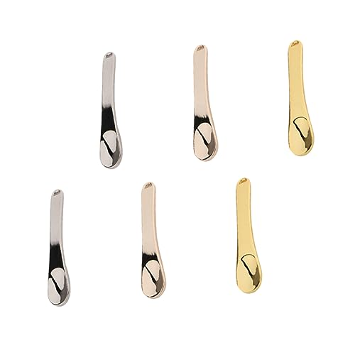 Healvian 6 Stück Teiliges Kosmetikspatel aus Zinklegierung Multifunktionale Löffel für Gesichtscreme Augencreme und für Diy Hautpflege und Kosmetik Anwendungen von Healvian