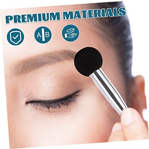 Healvian 6 Stück Teiliges Make Up Pinsel mit Doppelseitigem Schwammapplikator Langlebig und Handlich für Augenbrauenstempel Wimpernfixierung und Concealer für Damen und Reisen von Healvian