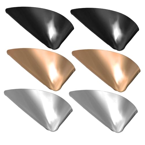 Healvian 6 Stück Teiliges Metall Schuhspitzenschutz High Heel Schuhkappen Haltbare Schuhspitzen Abdeckung Schützende und Dekorative Schuhspitzenkappen für Damen in Gold Silber Schwarz von Healvian