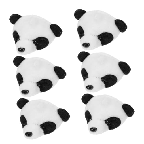 Healvian 6 Stück Teiliges Plüsch Broschen Panda Anstecknadeln Mädchen Brosche Cartoon Badge für Kleidung Taschen Hüte Zubehör Geschenk von Healvian