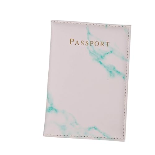 Healvian 6 Stück Teiliges Reisepass im Marmor Design PU für Männer Frauen Hellblau Bronze Rot Schutzhülle für Reisepass Dokumente für Unterwegs von Healvian