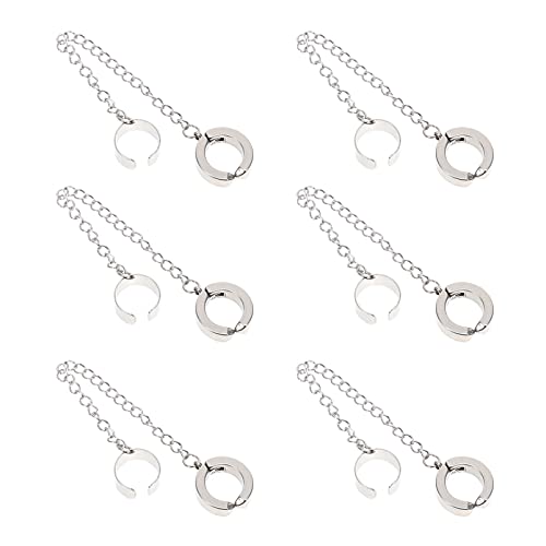 Healvian 6 Stück Teiliges Set Titanstahl Ohrclips mit Ketten Design für Frauen und Teenager Nicht Durchdringend und Vielseitig für Besondere Anlässe Healvian 6 Stück Teiliges Set Titanstahl Ohrclips mit Ketten Design für Frauen und Teenager Nicht Durchdringend und Vielseitig für Besondere Anlässe von Healvian