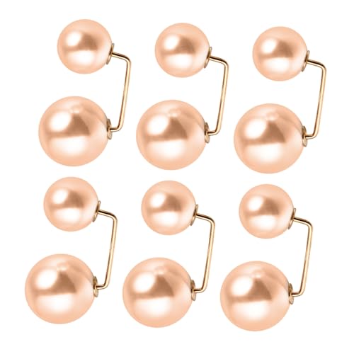 Healvian 6 Stück Teiliges Sicherheits broschen mit Kunstperlen Modische Anstecknadeln für Kragen Kleider Strickjacken und Schals Langlebige Schmucknadeln für Damenbekleidung und Festliche von Healvian