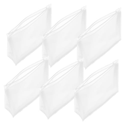 Healvian 6 Stück Teiliges Transparente PVC Kosmetiktaschen Leicht Tragbar Reise Make Up Organizer Kulturbeutel mit Reißverschluss für Täglichen Gebrauch Unterwegs von Healvian