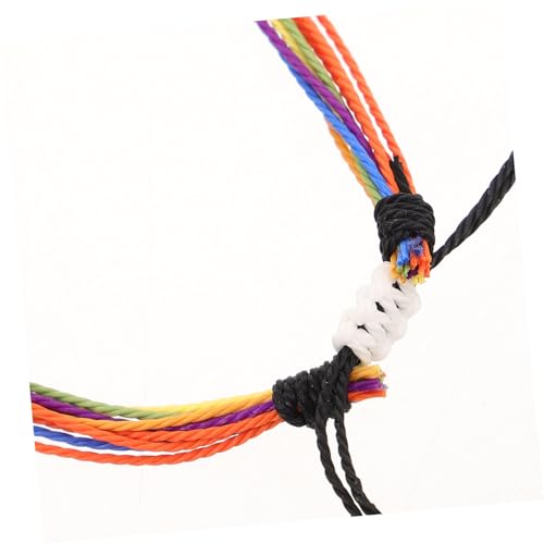 Healvian 6stücke Geflochtene Armbänder Aus Gewachster Schnur Für Frauen Und Mädchen Bunte Handgefertigte Schnurarmbänder Mit Verstellbarer Größe Als Freundschaftsarmbänder Oder von Healvian