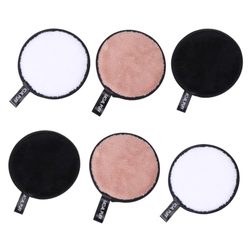 Healvian 6 Stück Teiliges Waschbares Doppelseitiges Mikrofaser Gesichtsreinigungsset Weiche Make Up Entferner Pads für Damen und Mädchen Wiederverwendbare Sanfte Abschminkpads Gemischter von Healvian