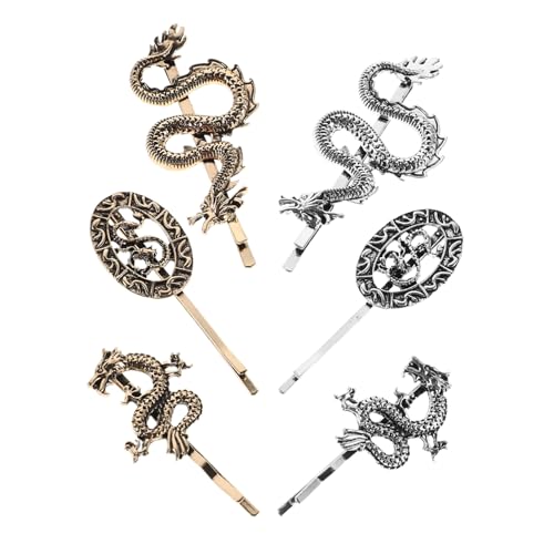 Healvian 6 Stück Vintage Metall Drachenspangen Retro Chinesische Haarclips Halloween Punk Haarschmuck für Damen Mädchen Robust Zuverlässiger Griff Stilvolles Design Healvian 6 Stück Vintage Metall Drachenspangen Retro Chinesische Haarclips Halloween Punk Haarschmuck für Damen Mädchen Robust Zuverlässiger Griff Stilvolles Design von Healvian