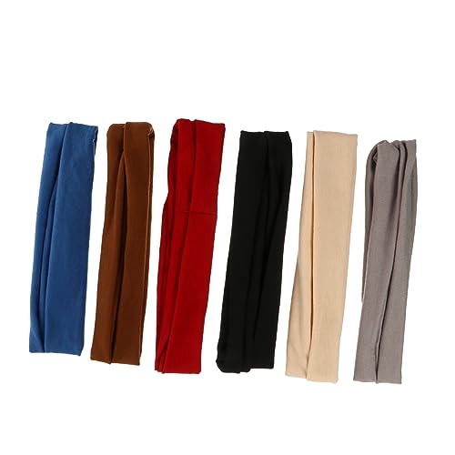 Healvian 6stücke Elastischer Haarreifen Für Sport Und Yoga Schweißableitendes Stirnband Aus Weichem Dehnbarem Stoffmaterial Atmungsaktiv Und Warm Einheitsgröße Bequemes Haarzubehör von Healvian
