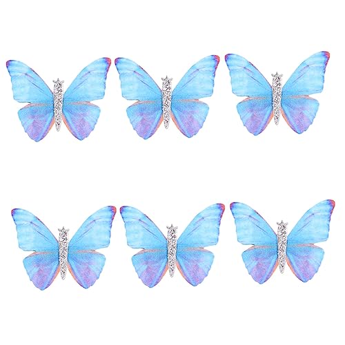 Healvian 6stücke Schmetterlings-haarnadeln Feen-haarspangen Mädchen-haaraccessoires Blau Und von Healvian