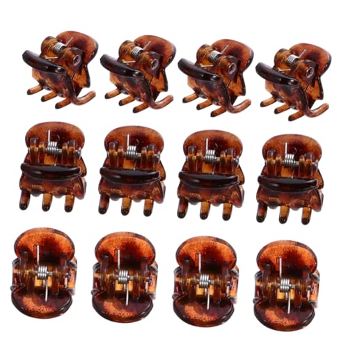 Healvian 60 Stück Teiliges Mini Haarklammern Kleine Haarspangen aus Robustem Kunststoff Kompakte Doppelkrallen Haarklammer für Damen und Mädchen Vielseitig Einsetzbar für Tägliches Styling von Healvian