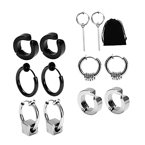 Healvian 6Paare Männer Ohrclips Non Piercing Ohrknochenklemmen Für Festlichkeiten Partys Täglichen Gebrauch Einfach Healvian 6Paare Männer Ohrclips Non Piercing Ohrknochenklemmen Für Festlichkeiten Partys Täglichen Gebrauch Einfach von Healvian