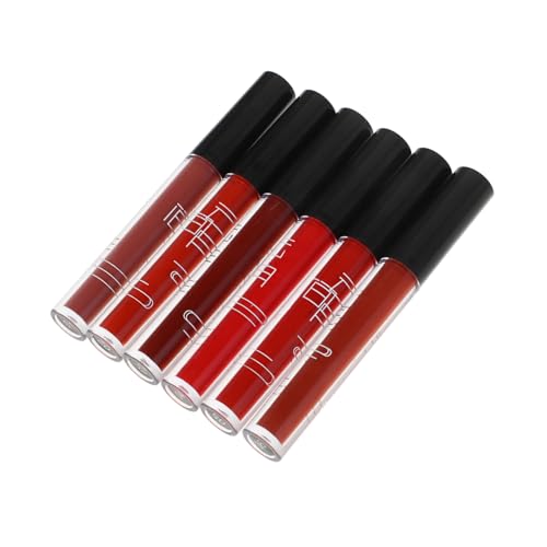 Healvian 6 Stücke Lippen Makeup Gloss Satz Matter Flüssiger Lipgloss für Damen Studentenfreundliche Farben Langanhaltendes Lippen Makeup Tragbarer Lipgloss für Alltag und Besondere Anlässe von Healvian