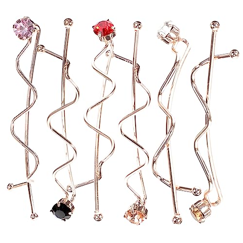 Healvian 6stücke Seitlich Haarspangen Damen Barrettes Dekorative Haar Clips Frauen Schmuck Seitliche Clips von Healvian