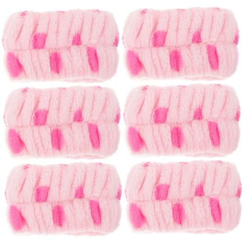 Healvian 6St Saugfähige Armbänder Handgelenk Waschbänder Spa-Armbänder Make-up-Tücher Handtücher gesichtswasch armbänder gesicht waschen armbänder Spa-Waschbänder bequeme Flanellarmbänder von Healvian