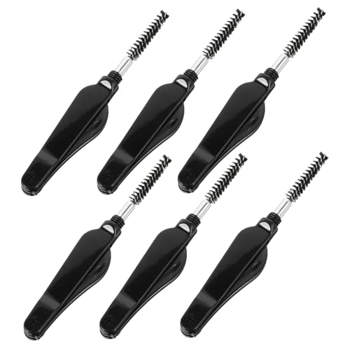 Healvian 6stücke Doppelseitiger Wimpernkamm Und Augenbrauenbürste Mit Kamm Und Bürste Für Mascara-entfernung Und Augenbrauenformgebung Multifunktionale Wimpernbürste Für Täglichen von Healvian