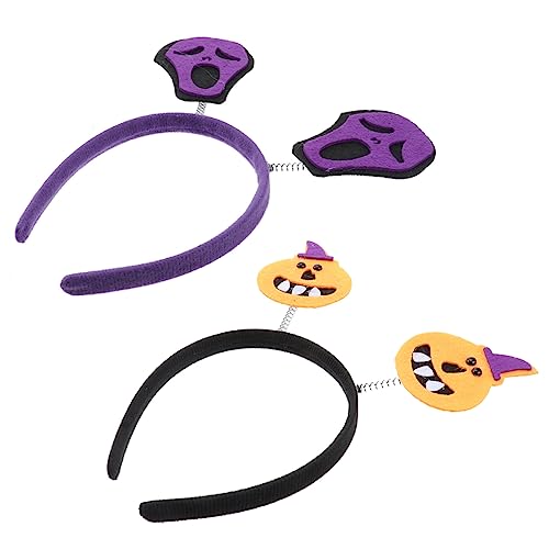 Healvian 6stücke Halloween Stirnband Kürbis Haarband Kopf Requisite Cosplay Stirnband Party Accessoires Junge Mädchen Erwachsene Haarbänder Für Fotos von Healvian