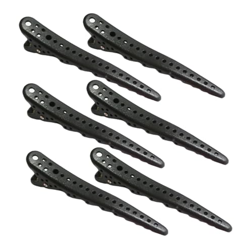 Healvian 6stücke Schwarze Kleine Haarspangen in Krallenform Haarspangen Zum Stylen Für Frauen Mit Gutem Griff Und Angenehmer Oberfläche Für Verschiedene Frisuren Und Anlässe Pro Packung von Healvian
