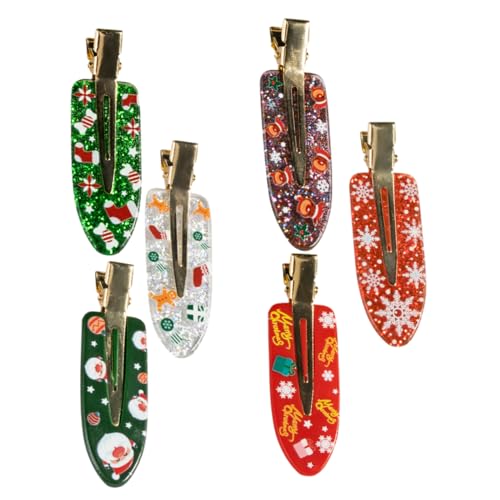 Healvian 6stücke Teiliges Weihnachts-haarspangen Für Mädchen Festliche Haaraccessoires Mit Liebevollen Motiven Strapazierfähigem Und Gefertigt Für Festliche Anlässe von Healvian
