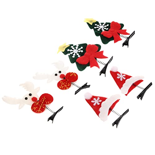 Healvian 6stücke Teiliges Weihnachts-haarspangen Niedliche Dekorative Haarklammern Für Festliche Anlässe Handgefertigte Haaraccessoires Für Damen Für Weihnachten Und Partys von Healvian