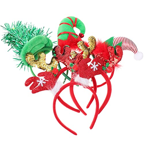 Healvian 6stücke Weihnachts Haarreifen Für Erwachsene Und Mädchen Lustige Xmas Deko Mit Und Weihnachtsmütze Motiven Für Festlichkeiten Und Fotoshootings von Healvian