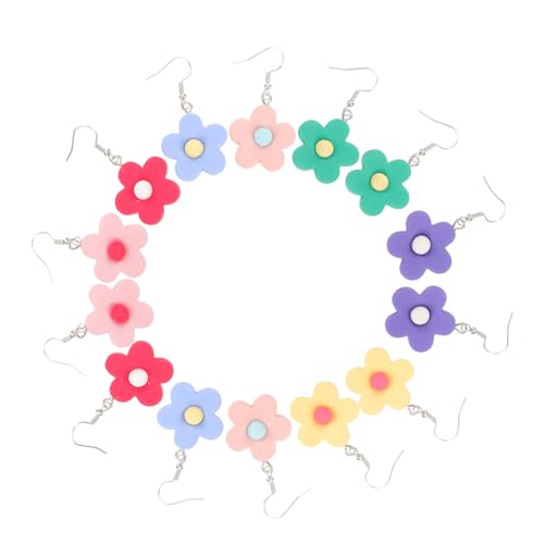 Healvian 7 Paare Blumenohrhänger Bunte Dangle Ohrringe Leicht Blumenmotiv für Mädchen Eleganter Schmuck Alltag Party Zufällige Farbe Zufällige Farbe Healvian 7 Paare Blumenohrhänger Bunte Dangle Ohrringe Leicht Blumenmotiv für Mädchen Eleganter Schmuck Alltag Party Zufällige Farbe Zufällige Farbe von Healvian