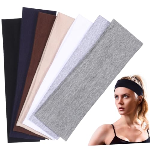 Healvian 7stücke Elastisches Stirnband Für Sport Dehnbare Stirnbänder Zum Schweiß Absorbieren Geeignet Für Yoga Fitness Und Radfahren Für Herren Und Damen von Healvian