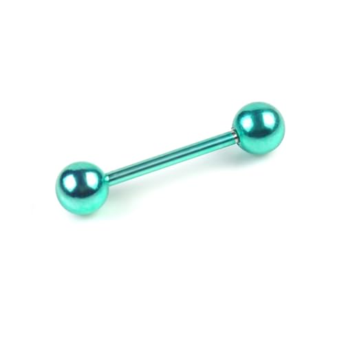Healvian 7 Stück Teiliges Zungenpiercing Doppelkopf Gerade Hantel Form Stab Körper Schmuck Hautfreundlich Rostfrei Sicher Für Damen Alltagsschmuck von Healvian