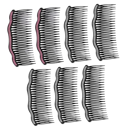 Healvian 7stücke Schiebe-haarspangen -haarkamm Haarspange Hochzeitsschmuck Haaraccessoires Für Frauen Und Mädchen Zweireihig von Healvian