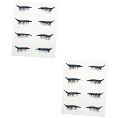 Healvian 8paare Eyeliner Sticker Selbstklebende Augenlid-tapes Für Wimpern Wasserdichtes Eyeliner-design Für Partys Und Cosplay Glänzende Augen-make-up-tools von Healvian
