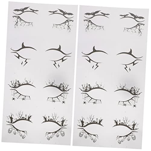 Healvian 8paare Halloween Augen-make-up Aufkleber Selbstklebende Eyeliner-sticker Für Einzigartige Looks Für Kostümpartys Cosplay Und Karneval Verleihen Sie Ihrem Auftritt Glamour Und von Healvian