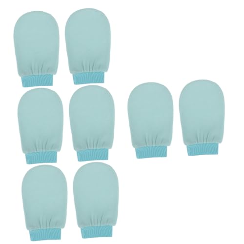 Healvian 8 Stk Badehandschuhe Handschuhe für Körperwäscher natürlicher Badeschwamm exfoliating glove exfoliate gloves Handtuch Handtücher Badetücher Handschuhe Körperwäscher für die Dusche von Healvian