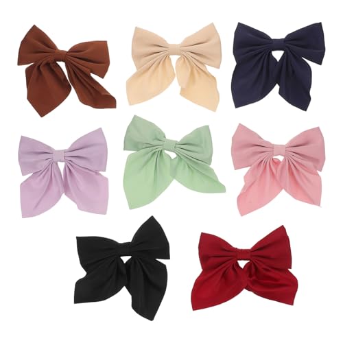 Healvian 8 Stück Haarschleifen für Mädchen: Krokodilklemmen für kleine Mädchen – süße Krokodilklemmen als Accessoires – süße Schleifenklemmen für den täglichen Gebrauch von Healvian