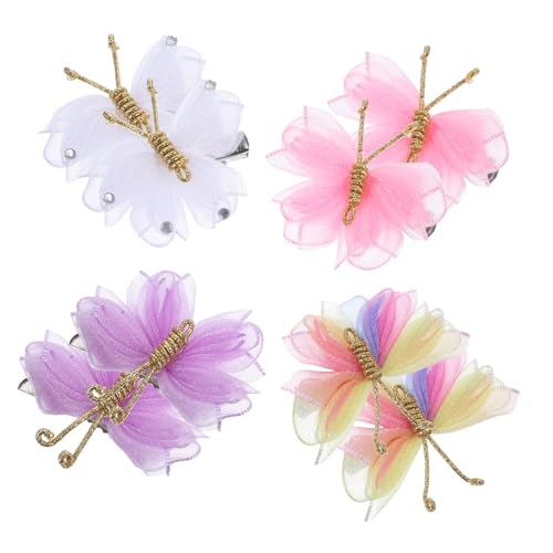Healvian 8 Stück Teiliges Kleine Schmetterlings haarklammern für Frauen Dekorative Haarschmuck accessoires Handgefertigte Netzspinnen butterfly Clips Geeignet für Partys Alltag und von Healvian