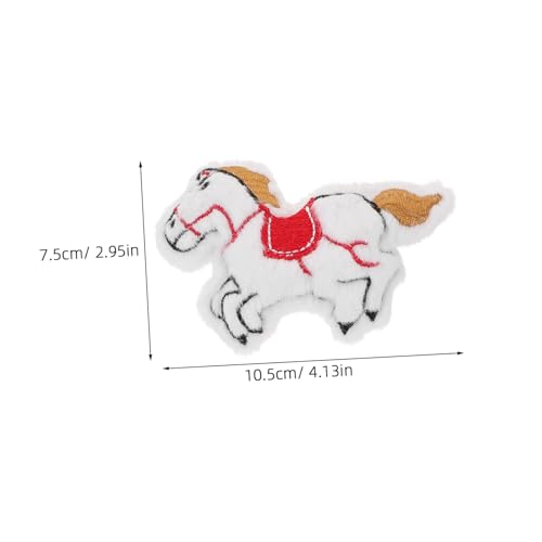 Healvian 8 Stück Teiliges Niedliche Plüsch Pferde Broschen DIY Anhänger für Taschen Schals Kleidung Leichte Bastel Accessoires für Modegestaltung und von Healvian