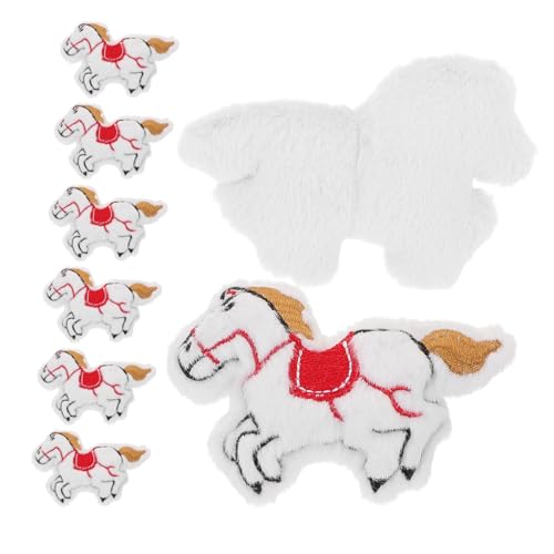 Healvian 8stücke Plüsch Pferd Anhänger Für Diy Broschen Und Taschenaccessoires Stofftier Dekoration Zum Basteln Und Verzieren von Healvian