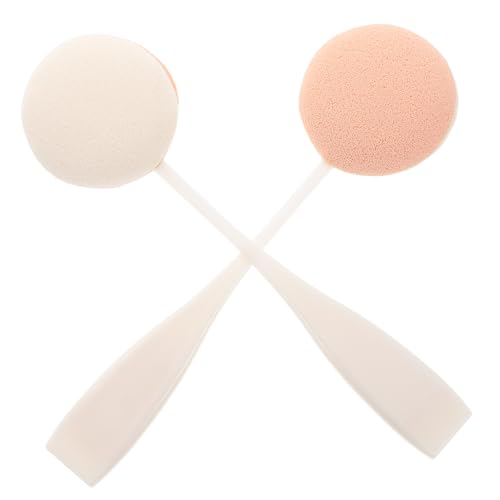Healvian 8 Stück Teiliges Runde Make Up Schwämme Doppelseitige Gesichtsschwämme aus Langlebigem Material Sanftes Auftragen von Toner Puder und Feuchtigkeitsspender für Frauen von Healvian