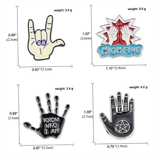 Healvian 8 Stück Teiliges Set Vintage Punk Hand Palm Broschen Lustige Mode Anstecknadeln für Kleidung Taschen Hüte Schals Geeignet für Erwachsene Healvian 8 Stück Teiliges Set Vintage Punk Hand Palm Broschen Lustige Mode Anstecknadeln für Kleidung Taschen Hüte Schals Geeignet für Erwachsene von Healvian