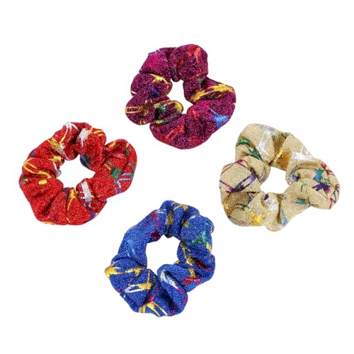 Healvian 8 Stück Teiliges Weihnachts Haargummi mit Elastischen Glänzenden Haarschleifen Weiche Hautfreundliche Stoffbänder Festliche Haaraccessoires für Damen Modisch und Bequem als von Healvian