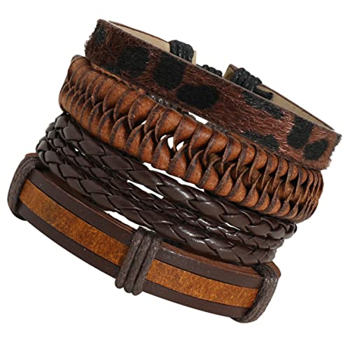Healvian 8 Stück Verstellbare Geflochtene Lederarmbänder für Männer Teiliges Perfektes für Valentinstag Langlebig für Outfit Healvian 8 Stück Verstellbare Geflochtene Lederarmbänder für Männer Teiliges Perfektes für Valentinstag Langlebig für Outfit von Healvian