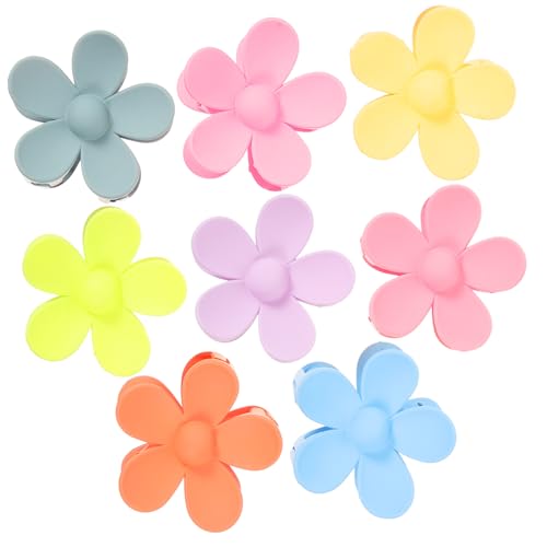 Healvian 8stücke Teiliges Matte Haarspangen Mit Blumendesign Für Frauen Große Rutschfeste Haarklammern Für Dickes Haar Für Alltag Und Besondere Anlässe von Healvian